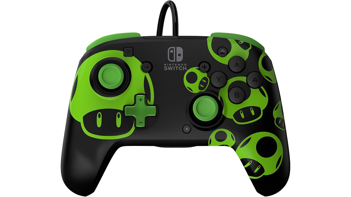 最新な the in Glow 1-Up Controller: Wired REMATCH Dark Nintendo - Nintendo Switch